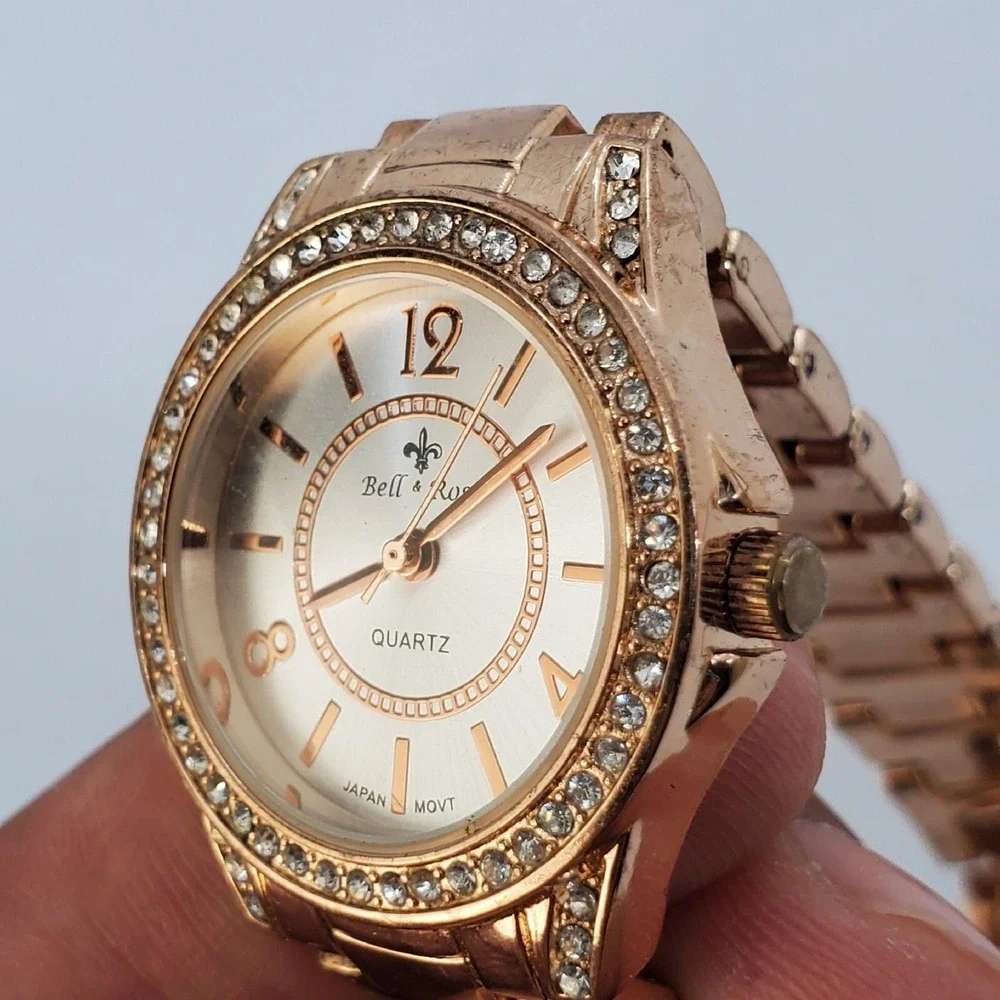 Bell & Rose Women's Watch Rose Gold‎ Crystal Accent 30MM 7